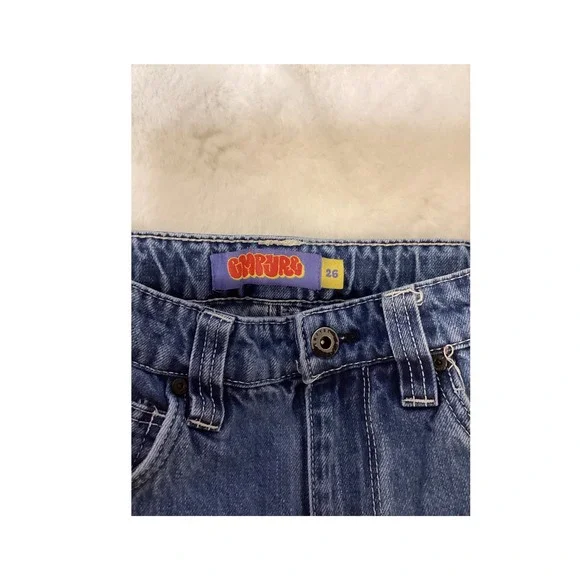 CMR JRG Kids Blue Denim Cargo Pants Size 26 Double Knee Streetwear - Picture 5 of 5